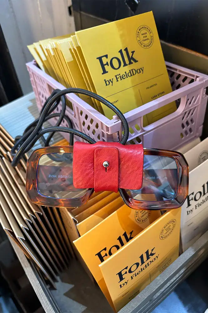 Kate Sheridan Ruby Leather Glasses Lanyard