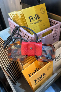 Kate Sheridan Ruby Leather Glasses Lanyard