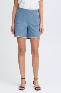 ICHI Kate Denim Shorts - The Mercantile London