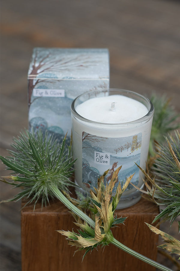 Fig & Olive Illustrated Box Candle - The Mercantile London