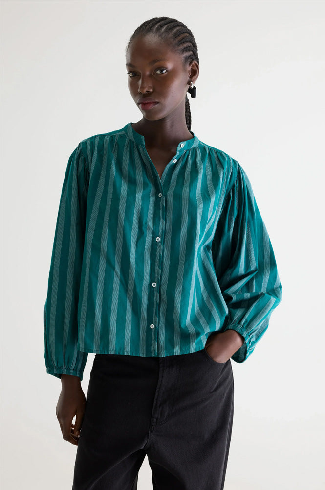 Bellerose Cherry Emerald Stripe Blouse