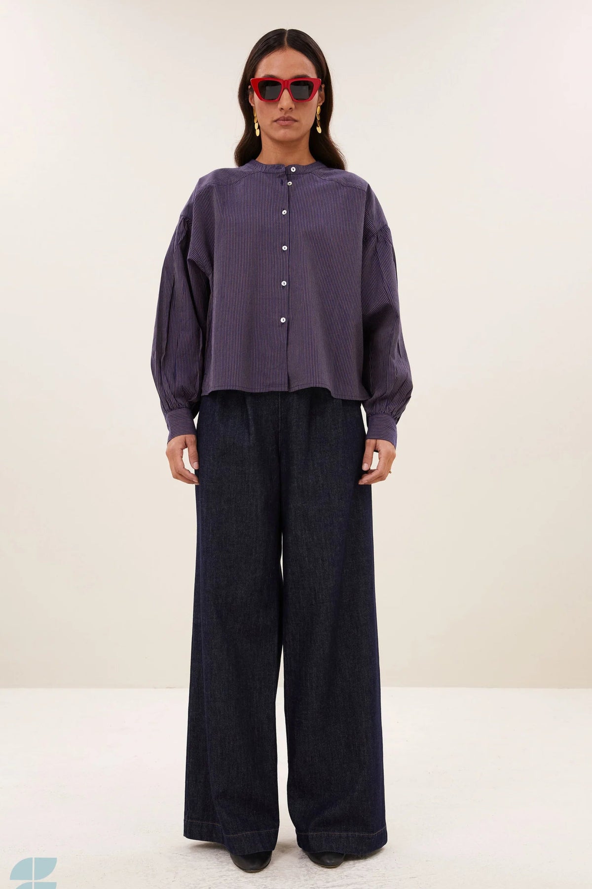 By-Bar Ella Tulsi Stripe Blouse