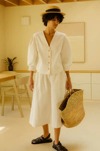 L.F. Markey Emile Ecru Skirt - The Mercantile London