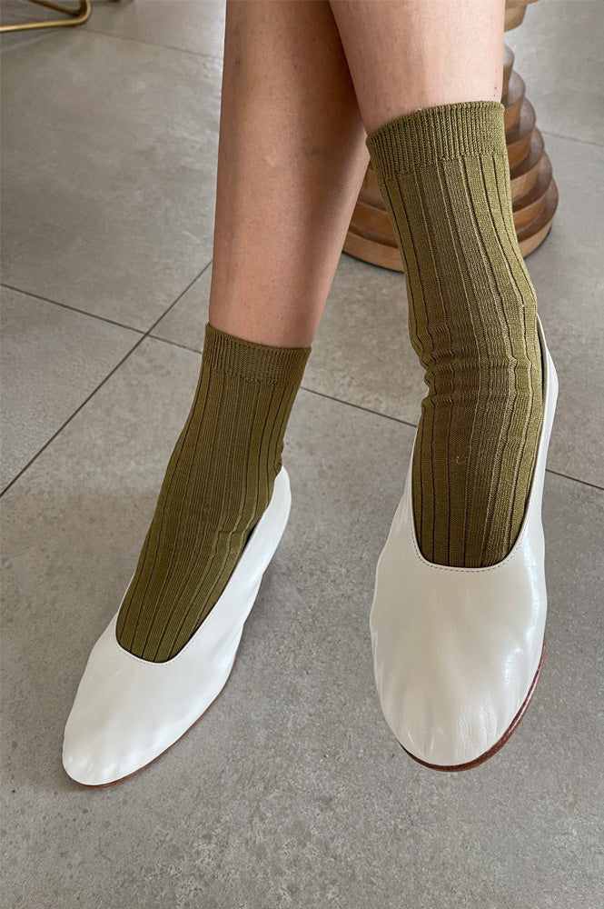 Le Bon Shoppe Her Pesto Socks - The Mercantile London