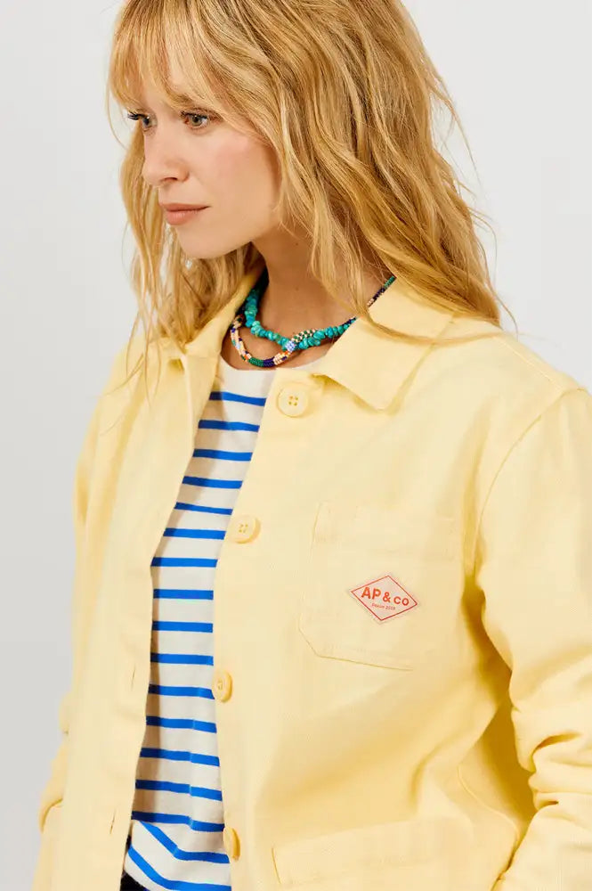 A.P Yellow Rustic Cotton Jacket - The Mercantile London
