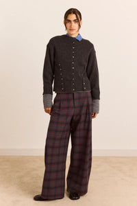 Damson Madder Haisley Sirius Check Trouser