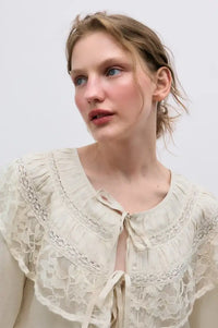 The New Society Ammi Ecru Blouse - The Mercantile London