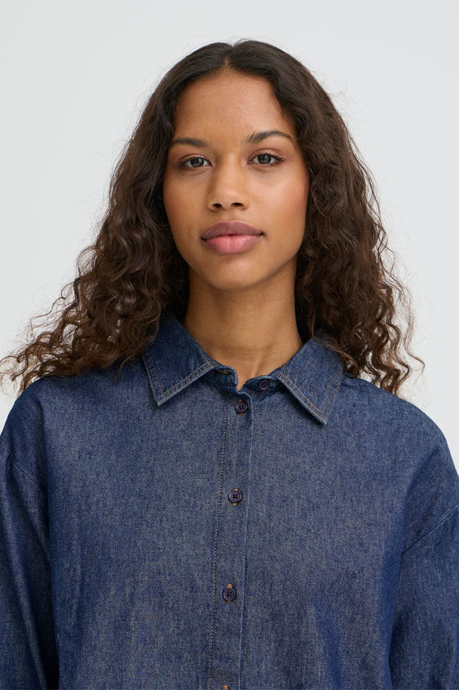 ICHI Archer Indigo Shirt