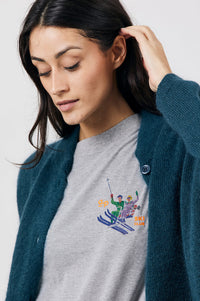 A.P Gaia Ski Club Grey T-Shirt - The Mercantile London