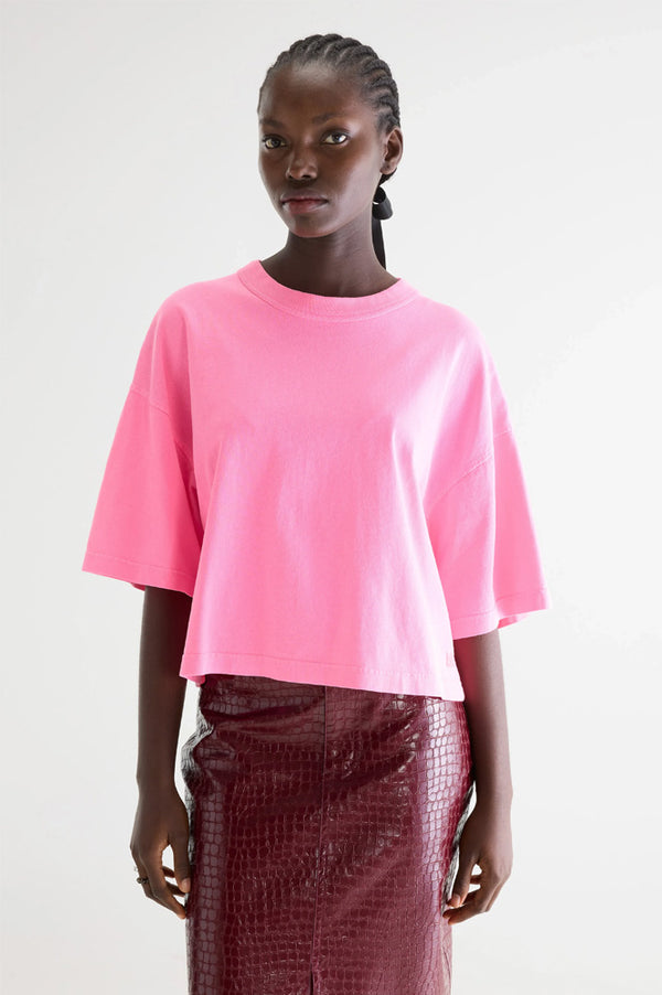 Bellerose Voss Fluro Pink T-Shirt - The Mercantile London