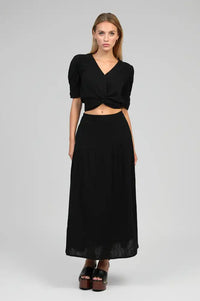 An'ge Ritha Black Maxi Skirt - The Mercantile London