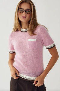 Noella Marthy Blush Brown Knitted Top