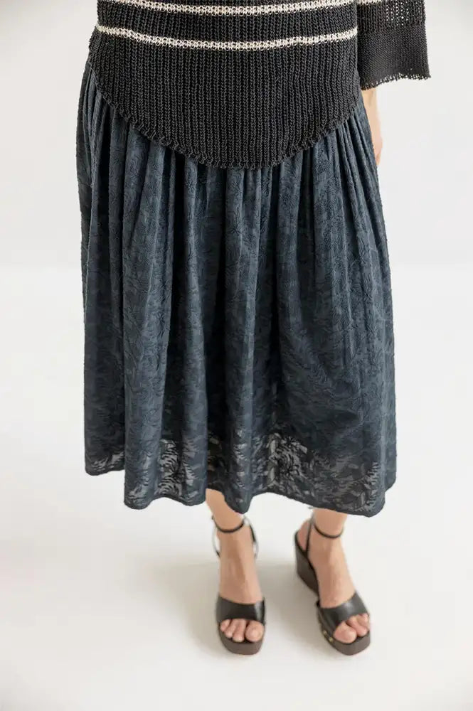 Project AJ117 Hazel Black Skirt - The Mercantile London