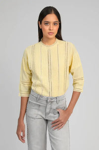 An'ge Samilou Yellow Blouse - The Mercantile London