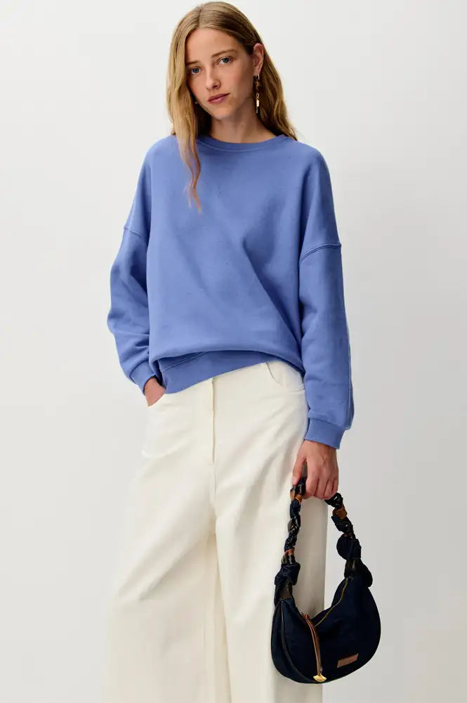 Sessùn Chebbi Italian Blue Oversized Sweatshirt