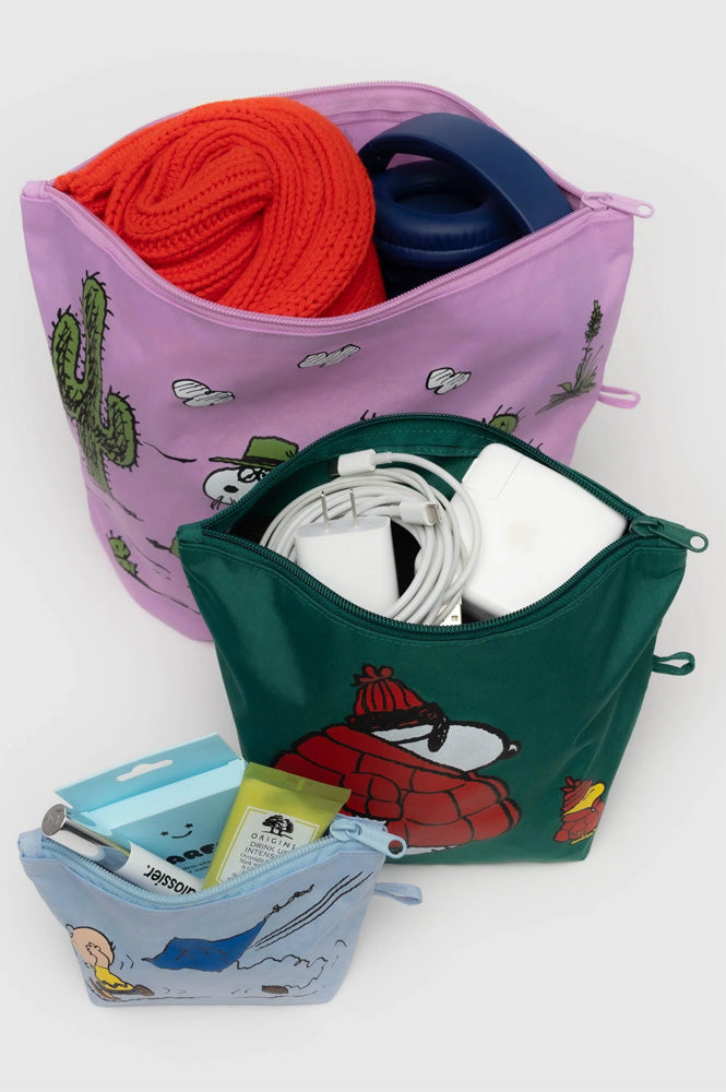 Baggu Peanuts Go Pouch Set