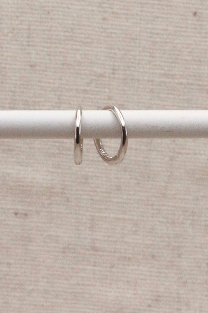 Everyday Silver Essential Huggie Hoops - The Mercantile London