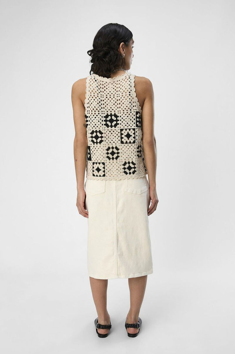 Object Ellen Sandshell Twill Midi Skirt - The Mercantile London