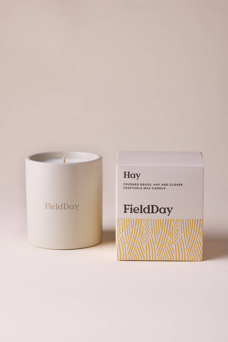 SS26 FielDay Hay  Stoneware Candle - The Mercantile London
