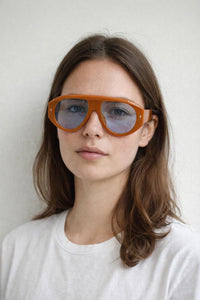 AFA Collective Bold Aviator Orange Sunglasses