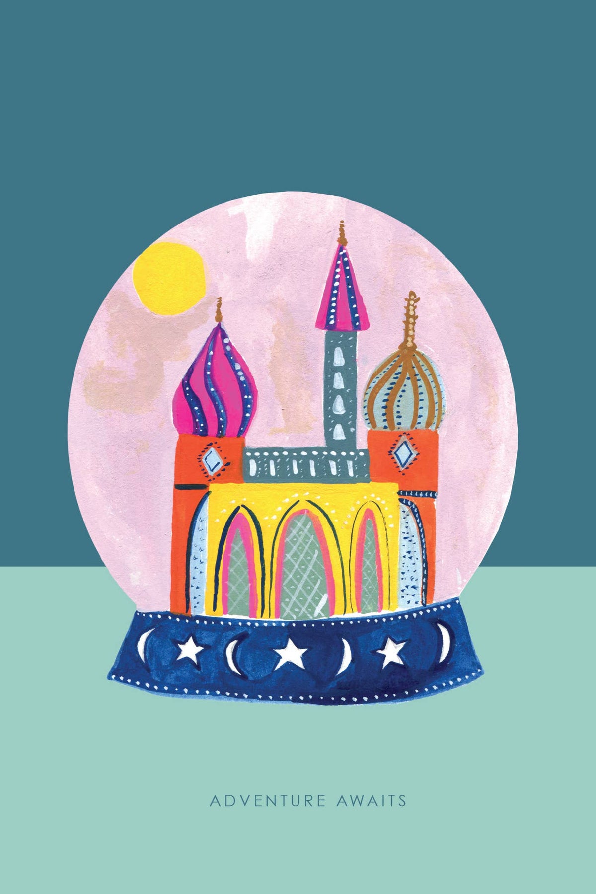 'Adventure Globe' Greetings Card: Biodegradable Cello Wrap - The Mercantile London