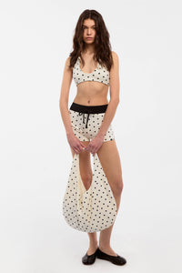 CUBIC Polka Dot Casual Bag: Beige / UN - The Mercantile London