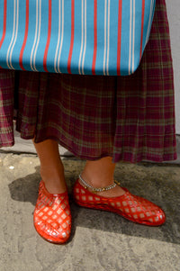 JuJu Kris Red Jelly Shoesj - The Mercantile London