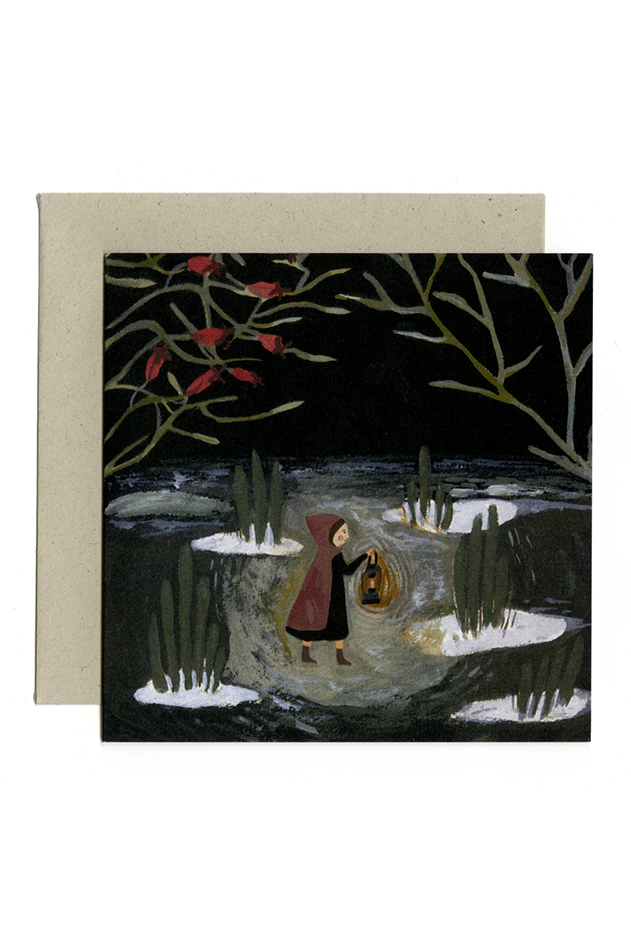 Gemma Koomen Waking Up The Bulbs Card - The Mercantile London