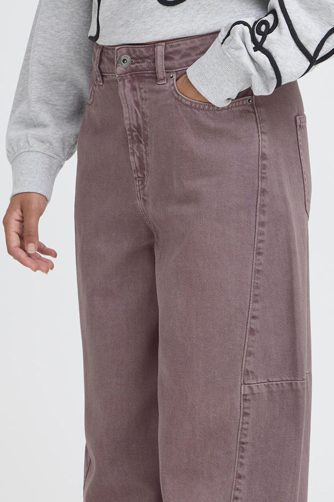 ICHI Mijalla Ruby Wine Jeans - The Mercantile London