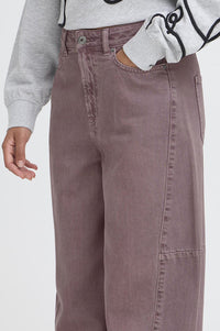 ICHI Mijalla Ruby Wine Jeans - The Mercantile London