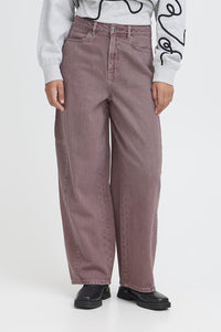 ICHI Mijalla Ruby Wine Jeans - The Mercantile London