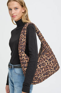 ICHI Alis Leopard Shoulder Bag