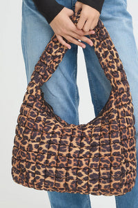 ICHI Alis Leopard Shoulder Bag