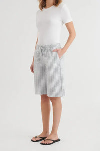 Basic Apparel Asta White Asphalt Shorts - The Mercantile London