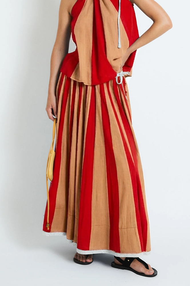 Sophie + Lucie Circus Voile Camel Skirt - The Mercantile London