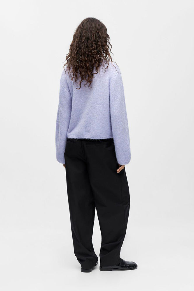 Object Saggia Knit Baby Lavender Knit Cardigan - The Mercantile London