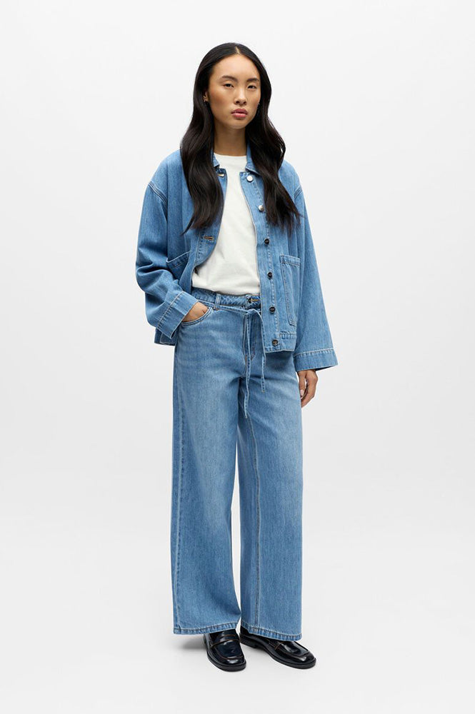 Object Rosie Tie Light Blue Denim Jeans - The Mercantile London