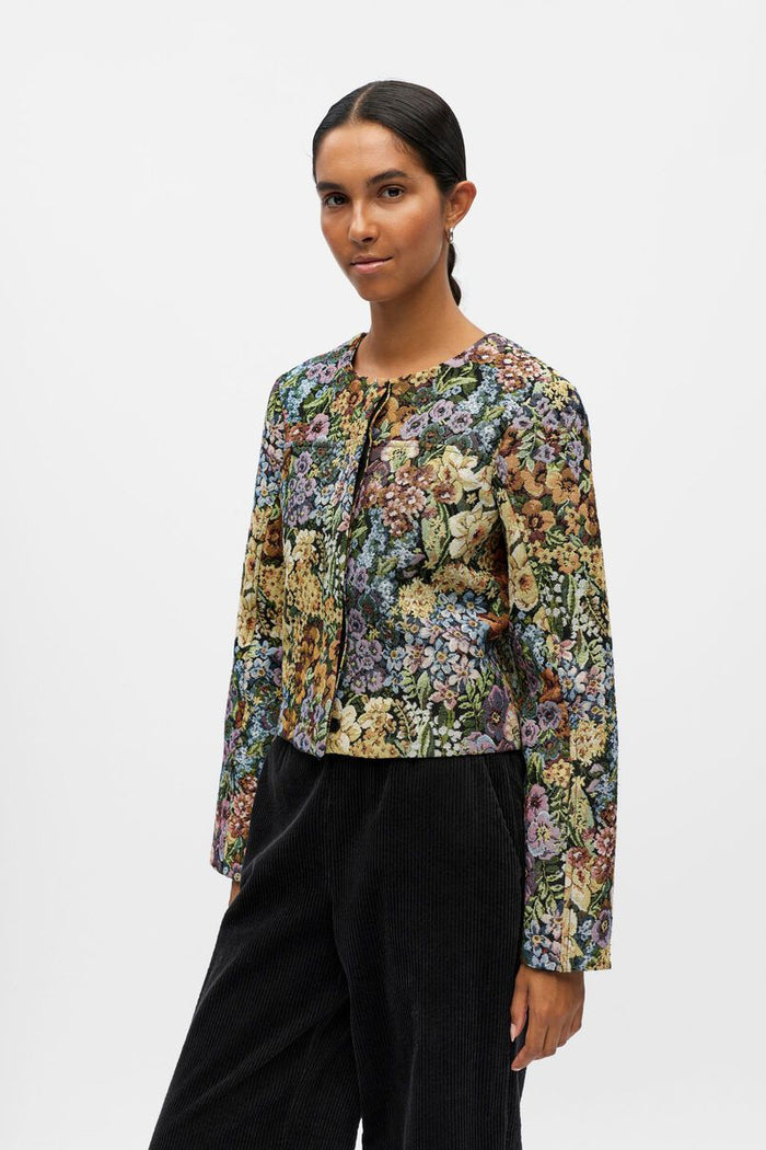 Object Rosa Floral Jaquard Jacket - The Mercantile London