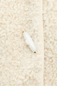 Object Iduna Teddy White Sand Jacket - The Mercantile London