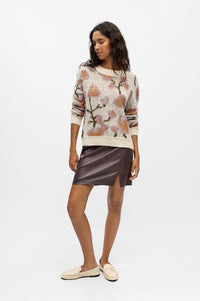 Object Lucie White Sand Knitted Pullover - The Mercantile London