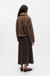 Object Klara Morel Faux Fur Coat - The Mercantile London
