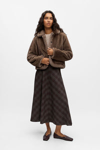 Object Klara Morel Faux Fur Coat - The Mercantile London