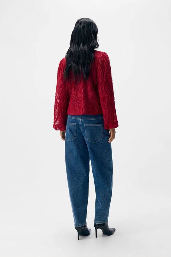 Object Lucie O-Neck Karanda Red Blouse - The Mercantile London