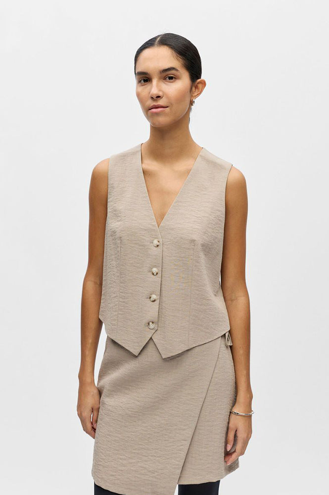 Object Rini Desert Sand Waistcoat - The Mercantile London