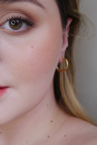and danu Shearwater Small Gold Hoop Earrings - The Mercantile London