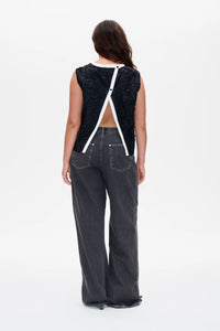 Baum Und Pferdgarrten Megan Black Bow Top - The Mercantile London