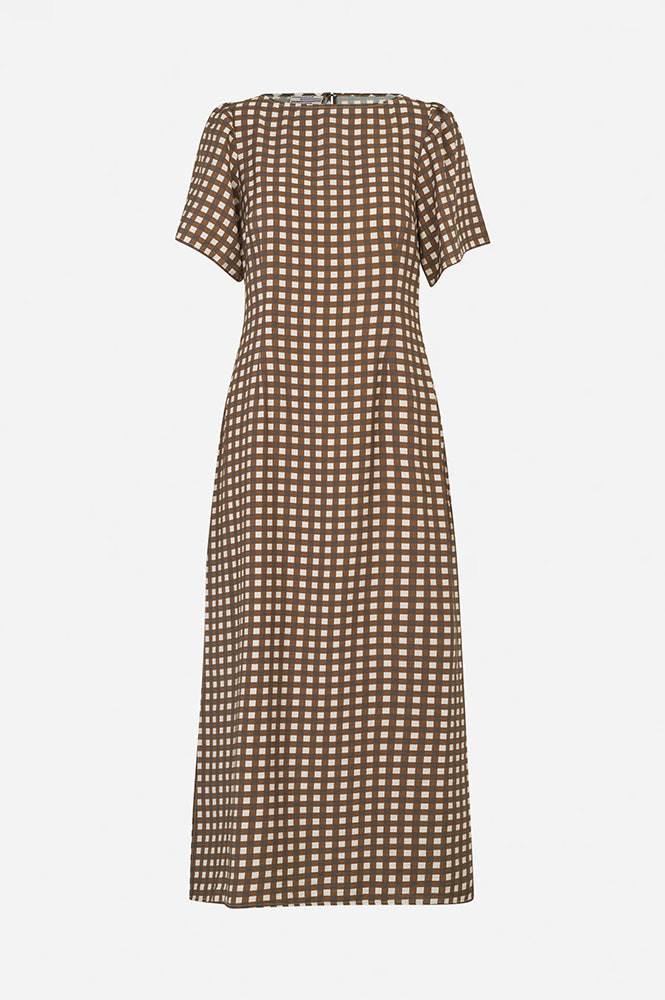 Baum Und Pferdgarten Adelene Hot Fudge Check Dress - The Mercantile London