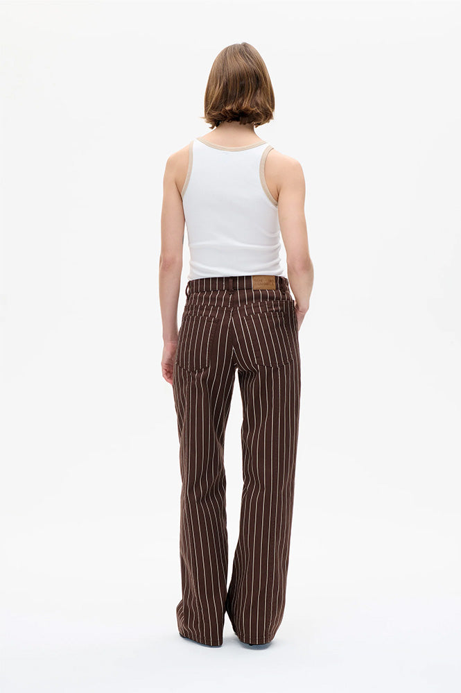 Baum Und Pferdgarten Nolia Creme Brown Stripe Jeans - The Mercantile London