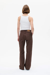 Baum Und Pferdgarten Nolia Creme Brown Stripe Jeans - The Mercantile London