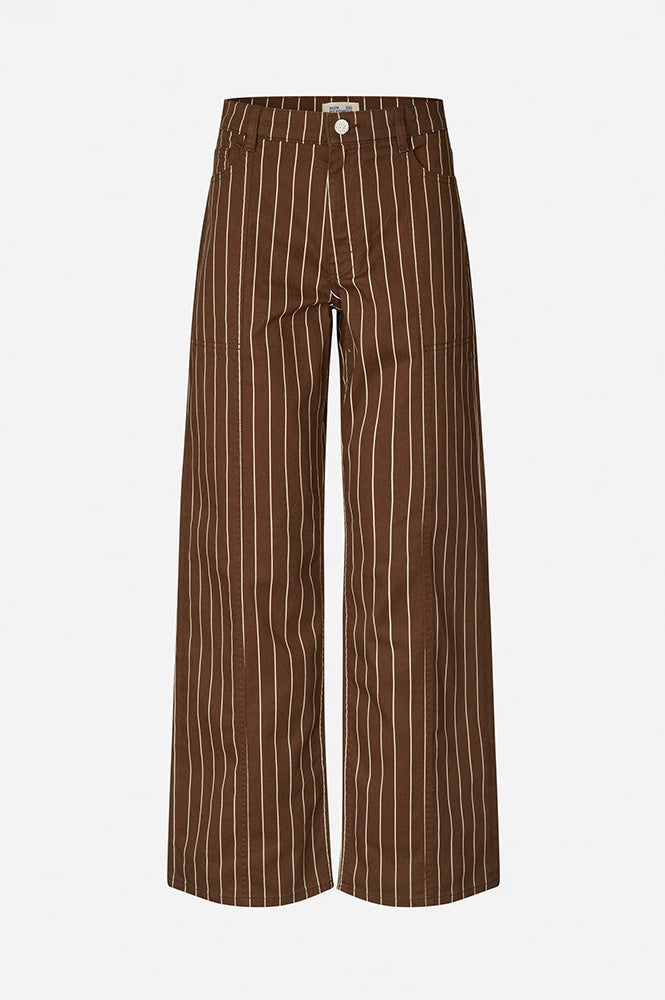 Baum Und Pferdgarten Nolia Creme Brown Stripe Jeans - The Mercantile London